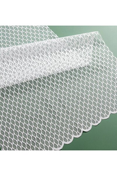 Evdepo Home Crown Honeycomb Pattern 1/3 Thin Pleat, Tulle Curtain Single Wing - Ecru