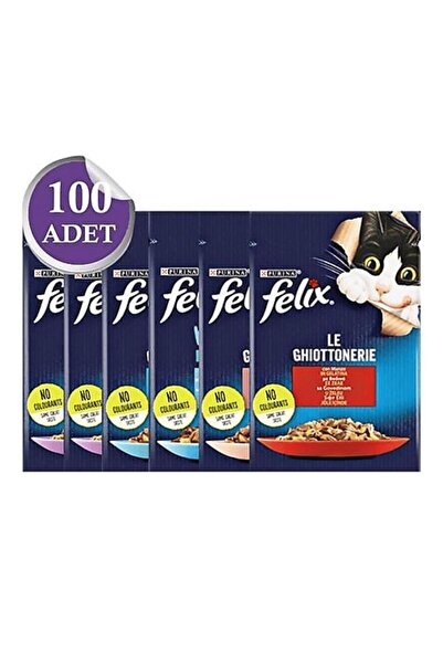 FELIX PURİNA FELİX YAŞ MAMA KARIŞIK 100 ADET X 85GR