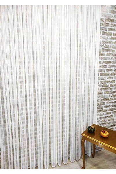 Evdepo Home Perdele din tul cu pliuri rare, gata de utilizare, cu o singură lamă