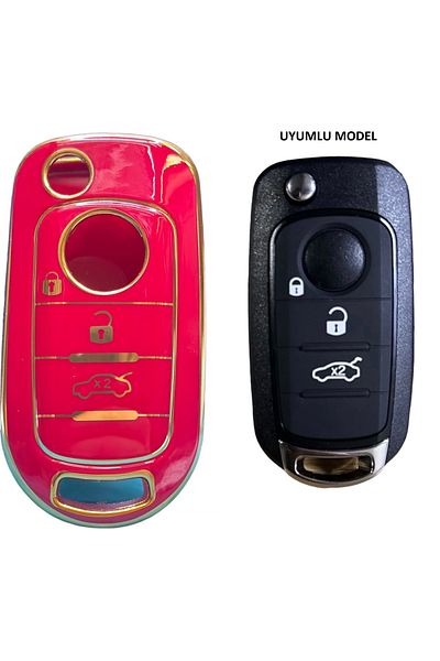 EBG İSTANBUL Fiat Egea Switchblade RED Auto Key Control Container (Case)