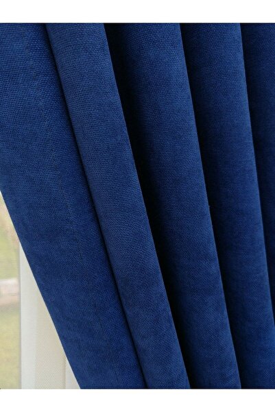 Evdepo Home Crown Parliament Solid Color Background Curtain, Pleatless Flat Planting, Extraphore Drawstring, Single Wing