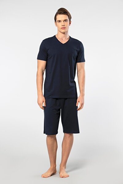 Cacharel 2193 Модальний комплект піжами з коротким рукавом і бермудами
