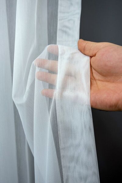 Evdepo Home Perdele din tul de bambus, fără pliuri, plantare simplă, cu șnur extrafor, cu o singură aripă