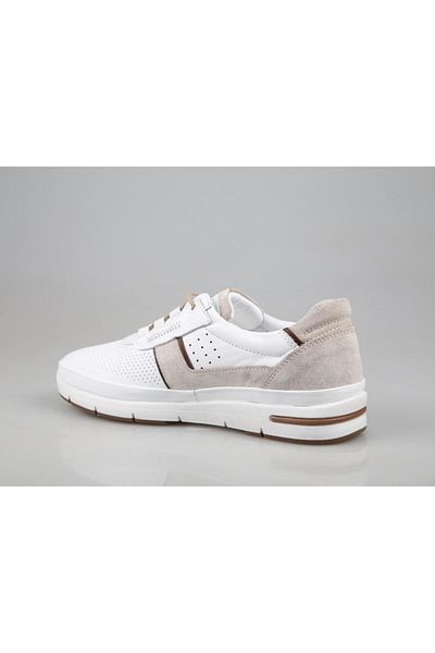 KOMCERO 4y2153 Γνήσιο Δερμάτινο Λευκό Ανδρικά Casual Παπούτσια