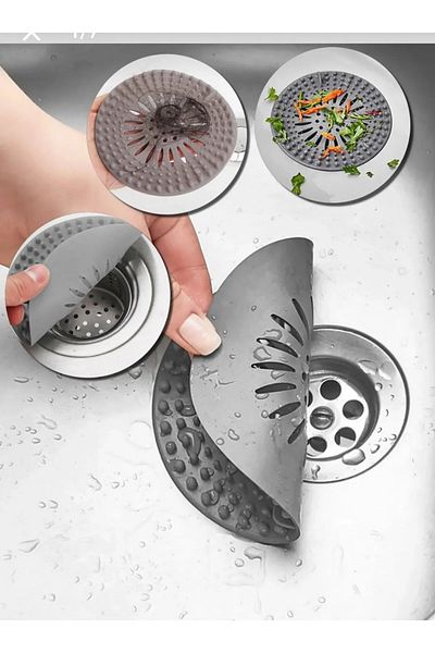 ASPARTAM Silicone Sink with Strainer - Bathtub Drain Plug, Multi-Purpose