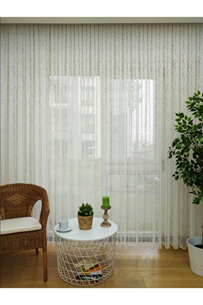 Evdepo Home Crown Ready to Use Sparse Pleat Tulle Curtain Single Wing