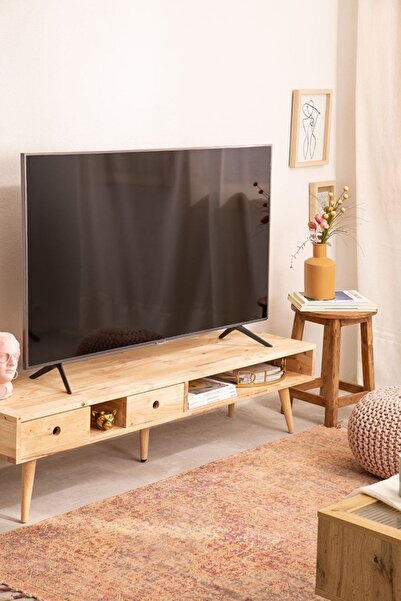 ŞafakMobilya Ahşap Ayarlanabilir Raysız Çekmeceli Modern Tv Ünitesi