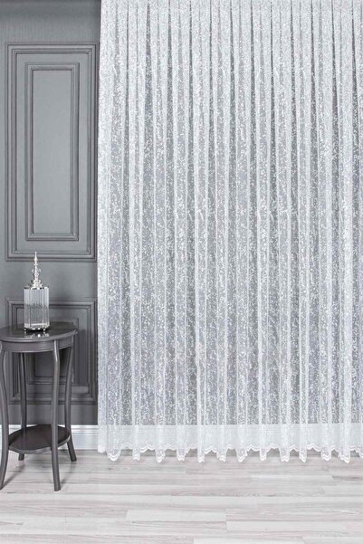 Evdepo Home Ready to Use Close Pleat Tulle Curtain Single Wing