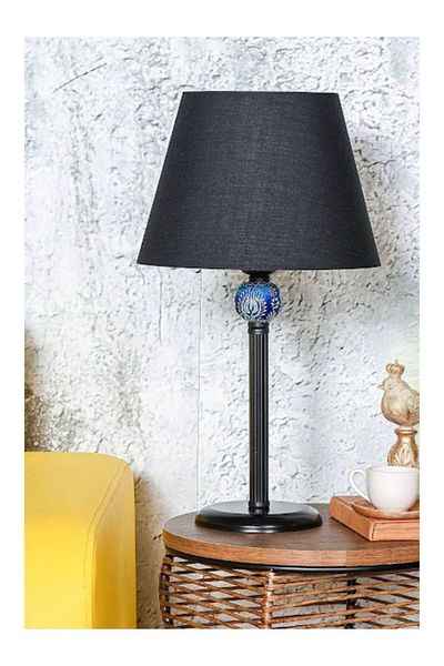 DEDE Linea Lampshade Black Blue Tiled
