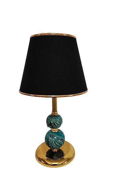 DEDE Decorative Green Tile Gold Plated Lampshade
