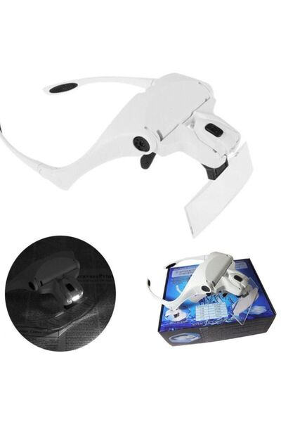 Nikula Kitap Okuma Ve Kalıcı Makyaj Gözlüğü Ledli Büyüteç Gözlük Loop