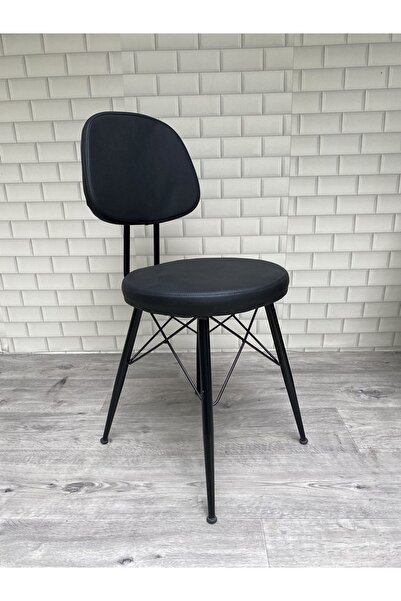 Alaylı Mobilya Koltuk Döşeme Eyfel (4 ADET) Metal Mutfak Sandalyesi - Suni De...