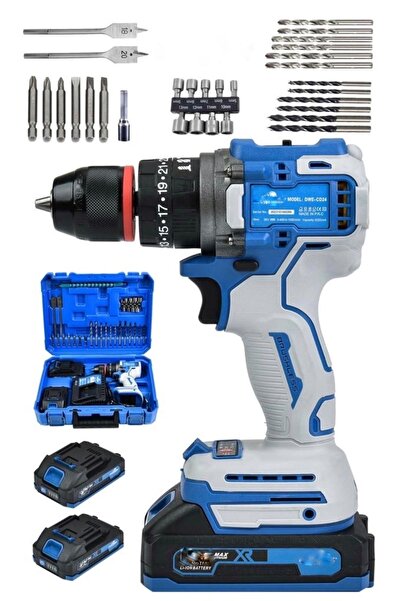 DYNAMİC MAX 598 rP Kömürsüz 10MM Akülü Vidalama Matkap 2800 Rpm Darbeli Akülü...