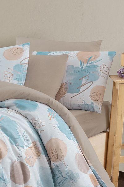 MyStory Home Set cuvertură de pilota cu elastic dublu Magnolia