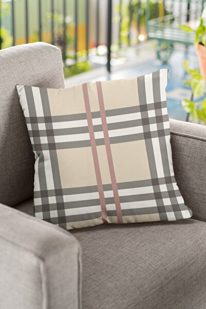 Viva Home 43x43 см Смугаста тканина з конячої шерсті Преміум-тканина Двостороння подушка-подушка Krl142