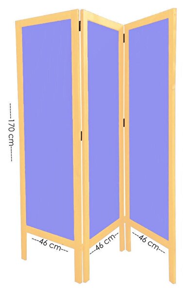 Modacanvas Masif Ahşap Kumas Paravan