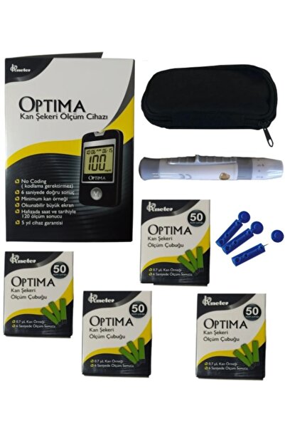 Genel Markalar Kan Şeker Ölçüm Çubuğu + Delme Kalemi + Taşıma Çantası + 100 Lanset iğne + 4 Kutu Ölçüm Çubuğu