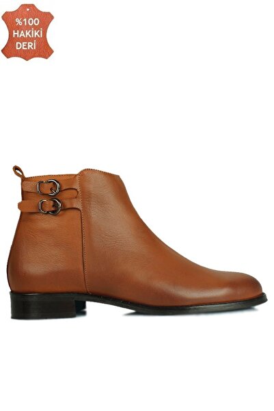 Fitbas 7166 167 Γυναικείες μπότες σε μεγάλο και μικρό μέγεθος, ταμπά χρώματος