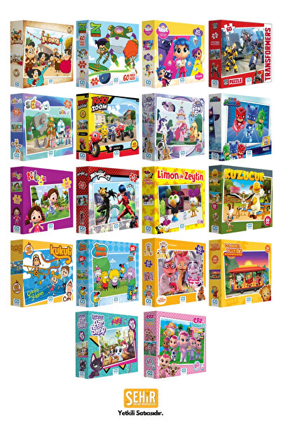 CA Games Niloya Lisanslı 60 Parça 34x24cm Çocuk Puzzle Yapboz Serisi