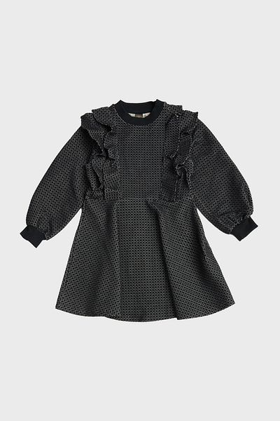 Tyess Bg Store Marineblaues Mädchenkleid 23fw0tj4909
