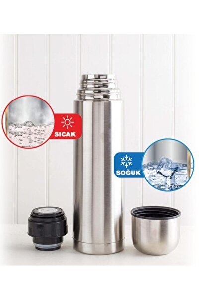 RGV Bardaklı 500 ml Paslanmaz Çelik Küçük Termos Bardak Çay Kahve Mama Termosu