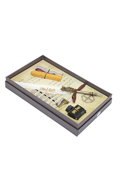 keyfim shop Harry Potter Divit Kalemli Özel Tasarım Konspet Hediyelik Set-beyaz