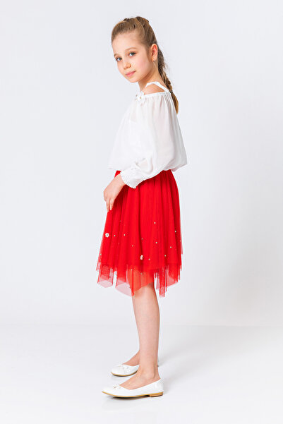 incity Girl's Asymmetrical Tulle Skirt