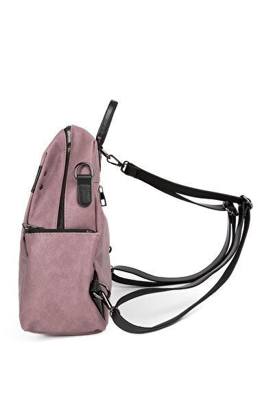 HNB Τσάντα Γυναικεία EL, Τσάντα ώμου και σακίδιο πλάτης Madame Vera MV075 Μωβ