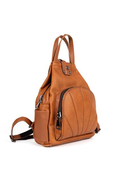 HNB ÇANTA Γυναικείο σακίδιο πλάτης Model Mv059 Tan