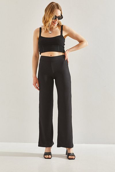 Bianco Lucci Fabric Börümcük Women's Trousers - Elastic Waist60231004