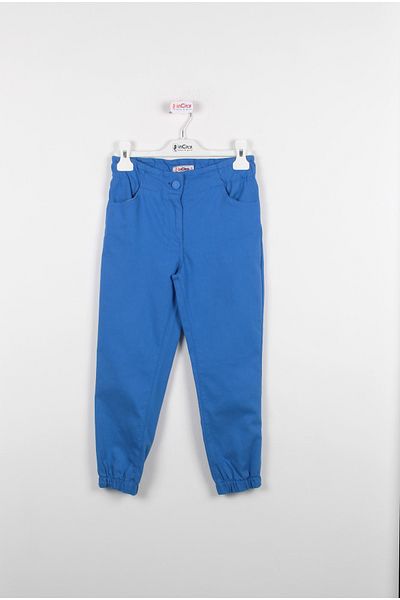 incity Girl's Elastic Waist Buttoned Jogger Pants