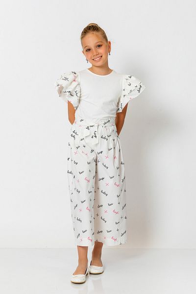 incity Girl's Ruffle Sleeve T-Shirt