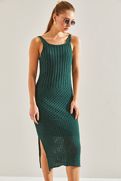 Bianco Lucci Dámské žebrované úpletové šaty – model na ramínek20246093