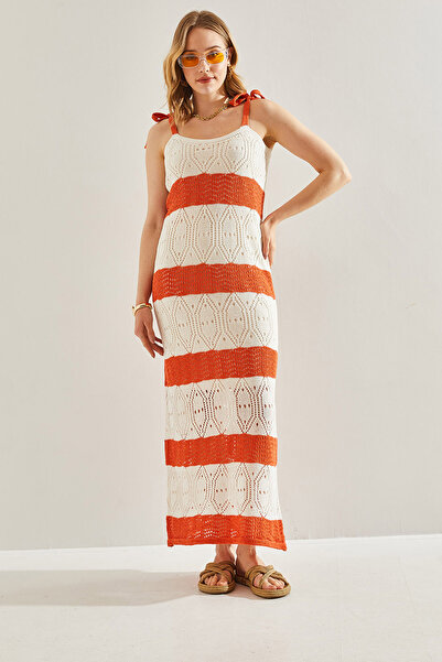 Bianco Lucci Openwork Women's Knitwear Dress - Lined, Model No:20246113