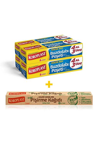 Koroplast Ready Cut 160 Pieces Baking Paper - Buy 4 Pay 3 Refrigerator, Small 10 Pieces X1 Pieces