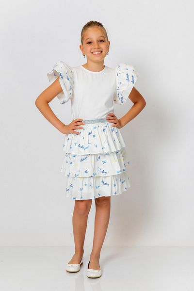 incity Girl's Layered Ruffle Skirt