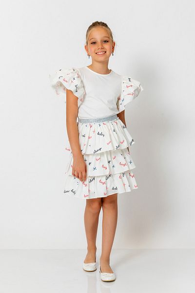 incity Girl's Layered Ruffle Skirt