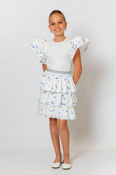 incity Girl's Layered Ruffle Skirt