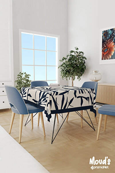 Moud's مفرش طاولة أوميغا 1 منقوش من جلد الغزال الدائري