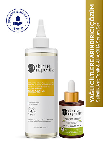 Derma Nepenthe Yağlı Ciltlerin Arındırıcı Gücü: Salisilik Asit Tonik & Aha/bh...