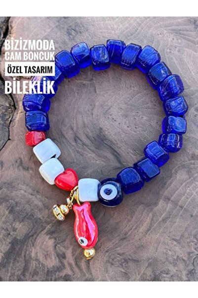 bizizmoda زجاج الطابق السفلي حبة سوار سحر الزجاج مطرز سوار