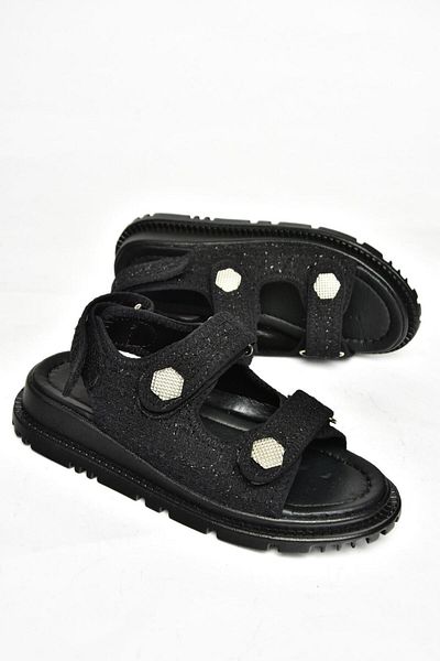 Fox Shoes S267122004 Sandale de damă din material negru