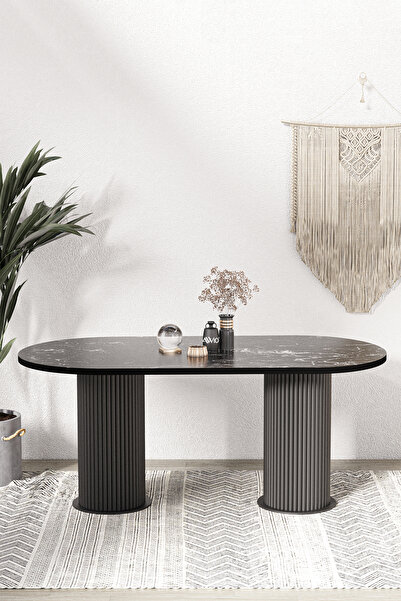 AVVİO Brita  PTT LAKE MDF BEYAZ AYAKLI 80x140 MUTFAK MASASI YEMEK MASASI