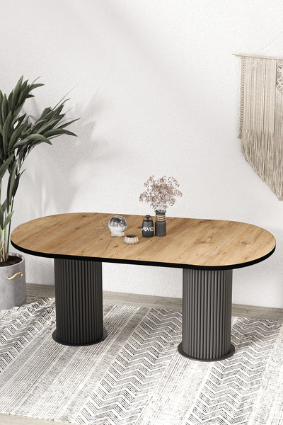 AVVİO Brita  PTT LAKE MDF BEYAZ AYAKLI 80x140 MUTFAK MASASI YEMEK MASASI