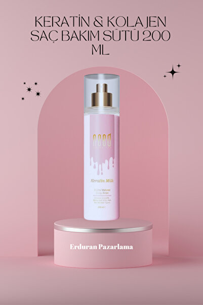Erduran Pazarlama حليب الكيراتين بالكولاجين للعناية بالشعر 200 مل