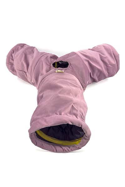Dilekita Three-Way Foldable Velvet Cat Tunnel (Lila)
