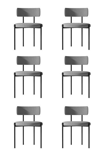 AVVİO Lidya 6'LI Yemek Odası  Mutfak Masası  SandalyesiCafe Restorant Sandaly...