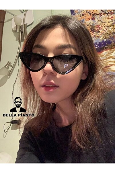 Della Pianto Women's Black Cat Eye Sunglasses