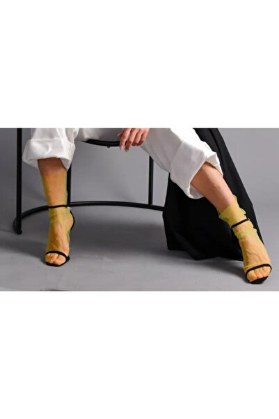 es moda shop Салса вечерна рокля от тюл Чорапи Къси жълти