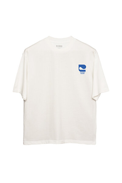 Coredra Ανδρικά T-Shirt Toxic People Oversize - Εκρού